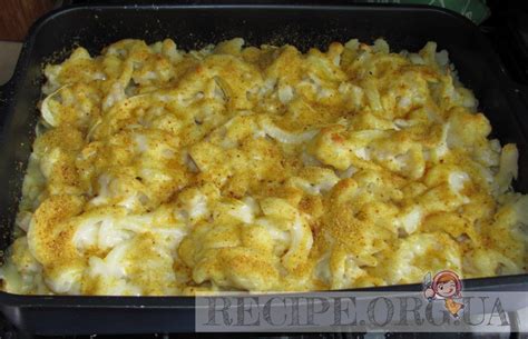 Цветная капуста под сырным соусом / Рецепты с фотографиями