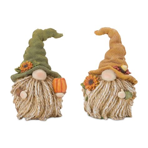 The Holiday Aisle Fall Harvest Gnome Figurine Set Of Wayfair