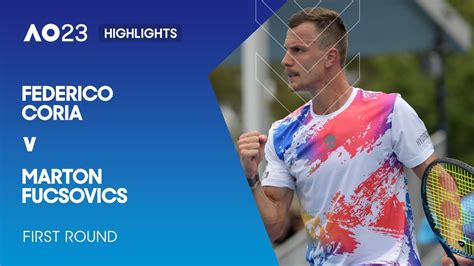 Federico Coria v Marton Fucsovics Highlights | Australian Open 2023 First Round - The Global Herald