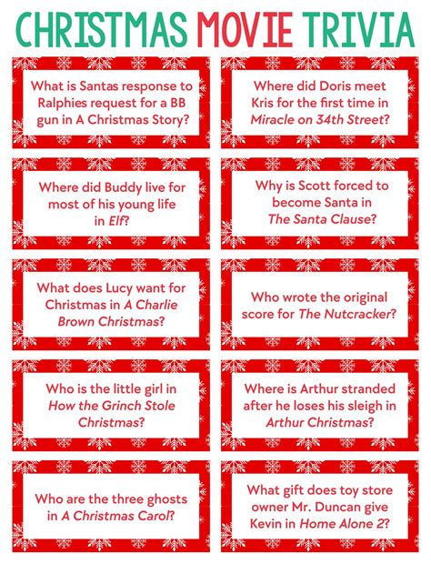 Christmas Vacation Movie Trivia - 10 Free PDF Printables | Printablee