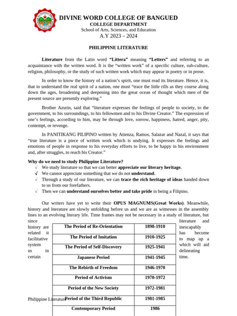 Philippine Literature Pdf Poetry