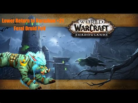 World Of Warcraft Shadowlands Lower Return To Karazhan Feral Druid