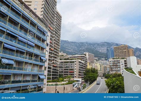 Urban Road And Residential Buildings Of Monte Carlo Monaco Editorial