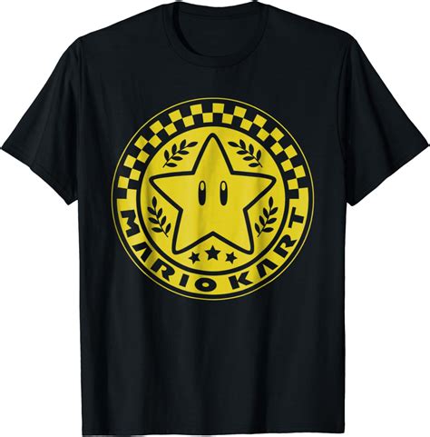 Nintendo Mario Kart Star Cup Emblem Graphic T Shirt Clothing
