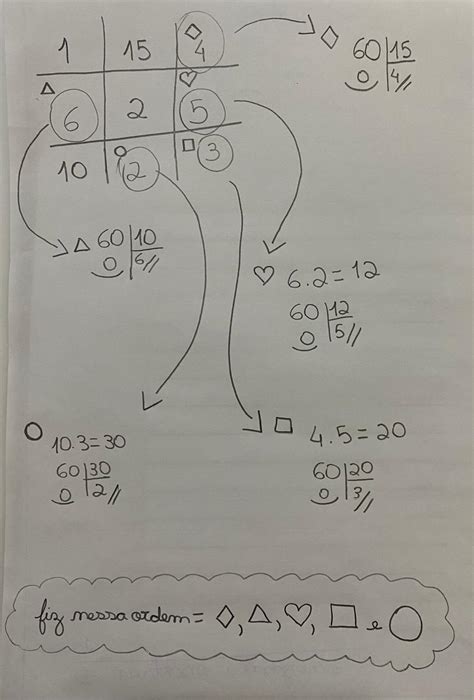 Copie O Quadro No Caderno E Substitua Os S M Bolos Por N Meros De