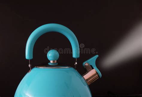 Boiling Kettle Steaming Stock Image Image Of Spout Close 63152057