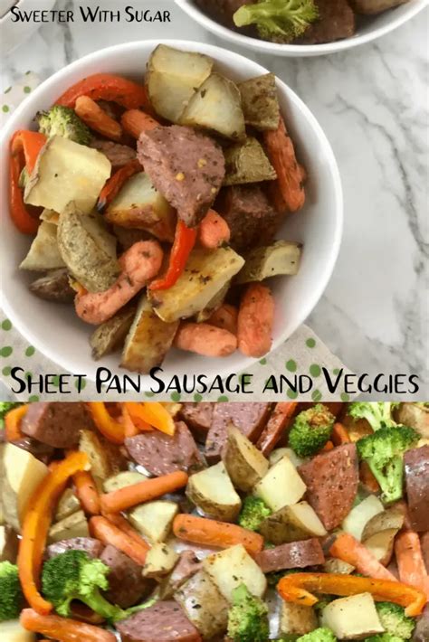 Sheet Pan Sausage And Veggies