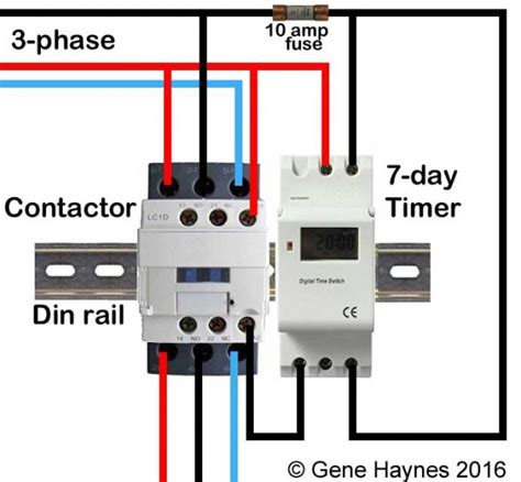 3 Phase Contactor Wiring Diagram With Timer