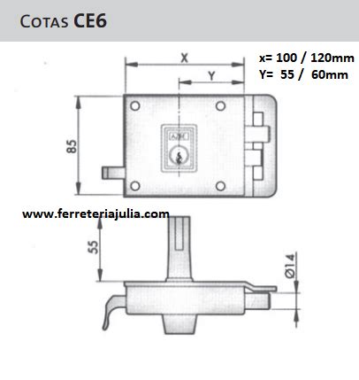 cerradura YALE AZBE 612 Ferretería Julià