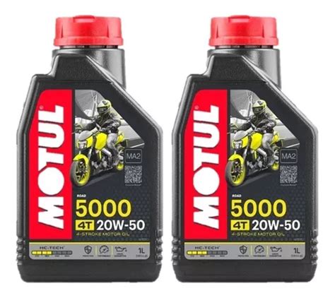 Óleo Motul 5000 4t 20w 50 Hc tech Semissintético 2 Litros