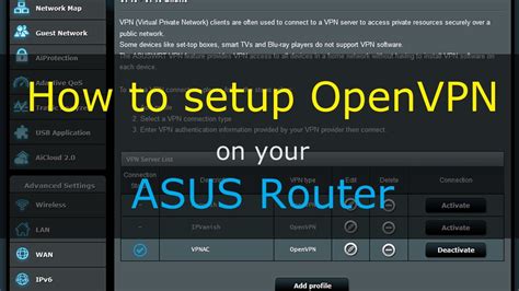 How To Setup VPN OpenVPN For ASUSWRT Routers Stock Firmware YouTube