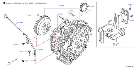 Diagram Auto Transmission Transaxle Fitting For Your Nissan