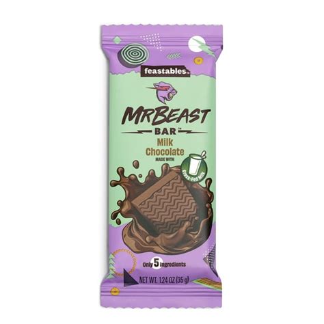Feastables Mrbeast Quinoa Crunch Chocolate Bar Oz 60g Bar