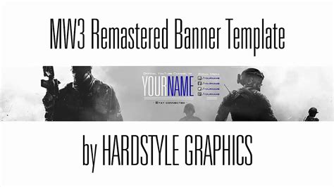 Mw3 Remastered Banner Template Psd Download︱by Hardsyle Graphics Youtube