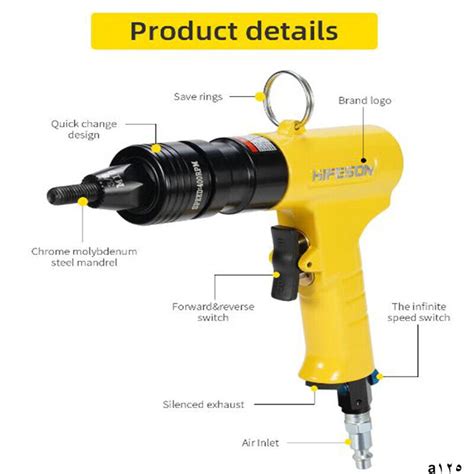 Pneumatic Air Rivet Nut Guns Rivnut Tool For M3 M4 M5 M6 M8 M10 M12 Nuts Ebay