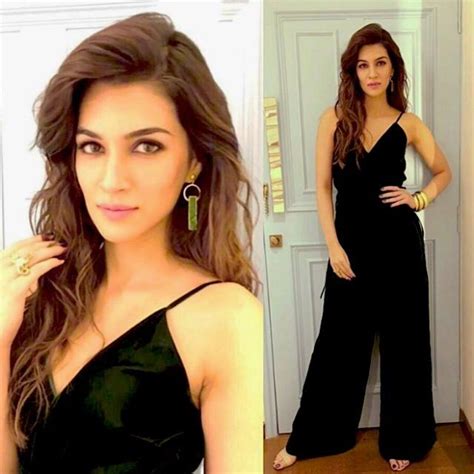 Kriti Sanon In Black Dress Beautiful Bollywood Actress Teen Girl