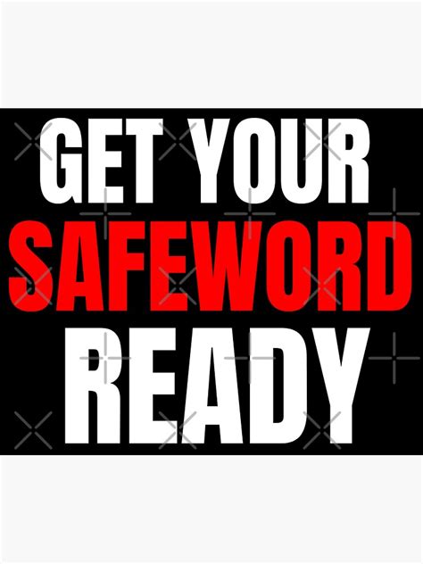 Get Your Safeword Ready Naughty Bdsm Sub Dom Kink Sticker For Sale By