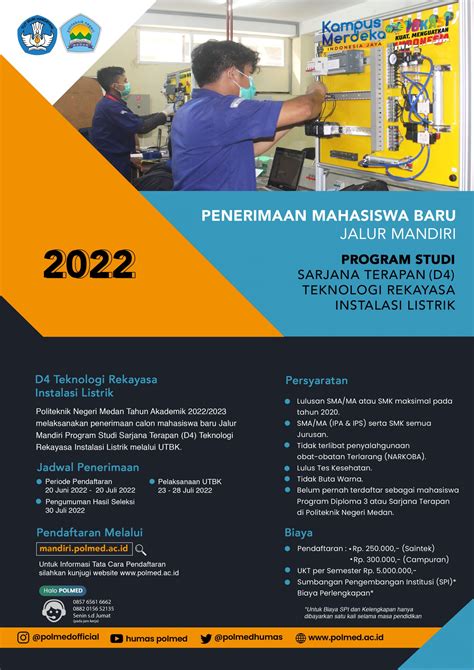 Penerimaan Mahasiswa Baru Program Studi Sarjana Terapan Teknologi