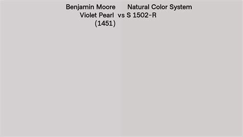 Benjamin Moore Violet Pearl 1451 Vs Natural Color System S 1502 R