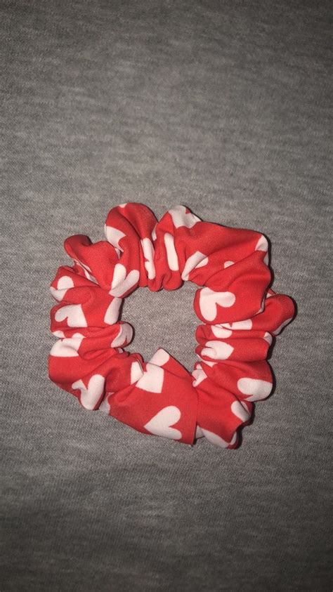 Red Heart Scrunchie 2 Email Or Follow Instagram Scrunchiesbypj