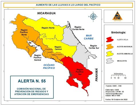 Cne Declara Alerta Naranja Por Lluvias En Pac Fico Norte Y Central