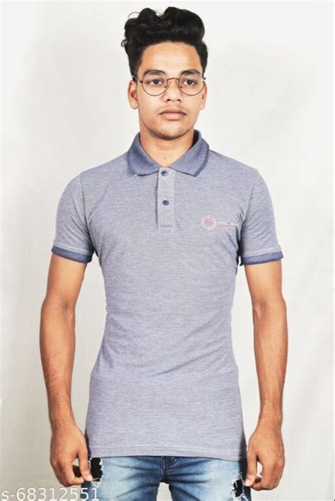 Cotton Plain Mens Casual Collar T Shirts At Rs 399 Piece In Rajpur