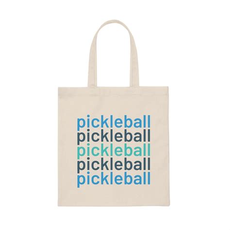 Pickleball Canvas Tote Bag Pickleball Accessory Pickleball Etsy