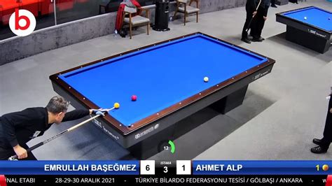 3 Cushion Billiards AHMET ALP vs EMRULLAH BAŞEĞMEZ 3 BANT BİLARDO