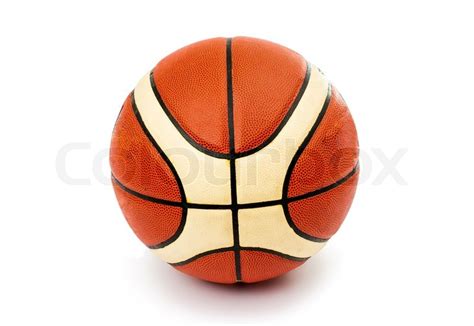 Basketball Ball On A White Background Stock Image Colourbox