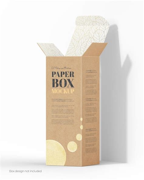 Premium Psd Open Cardboard Box Psd Mockup