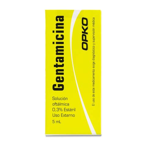 Gentamicina 03 Solución Oftálmico 5 Ml Que Farmacia