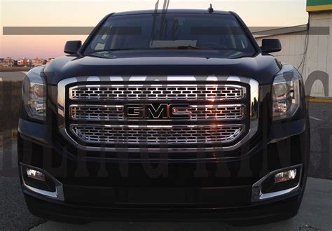 Gmc Yukon Chrome Mesh Grille Grill Bentley Insert Overlay Ebay