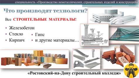 Производство неметаллических строительных изделий и конструкций ...