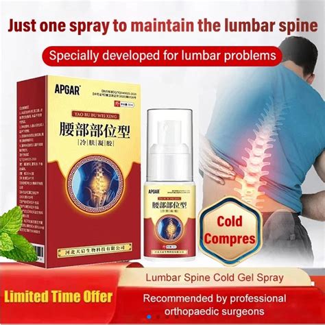 Authentic Lumbar Position Type Cold Compress Gel Spray Cervical Spine