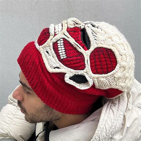 The Colossal Titan Balaclava Meticulously Hand Knitted Lucky Tags