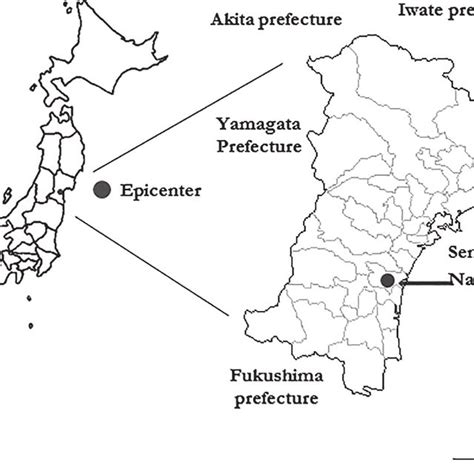 The Location Of The Epicenter Of The Great East Japan Earthquake And