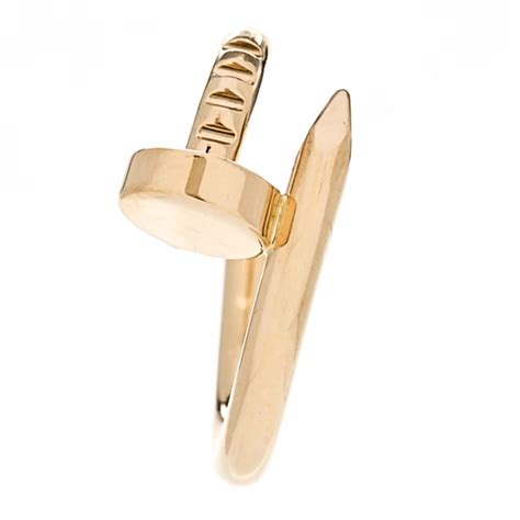 CARTIER 18K Yellow Gold Juste Un Clou Single Hoop Earring 1356696