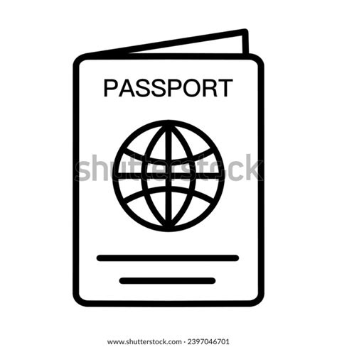 Passport Icon Vector International Passports Identity Stock Vector Royalty Free 2397046701