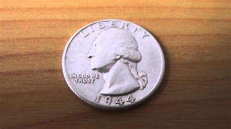 George Washington Coin Of The Usa From 1944 In God We Trust Youtube