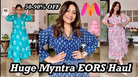 Myntra Sale Haul End Of Reason Sale Kurta Sets Dresses Cord Set