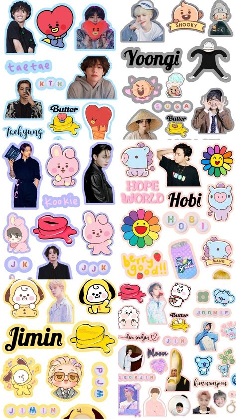 Pop Stickers Kawaii Stickers Printable Stickers Monalisa Wallpaper Bts Wallpaper Journal