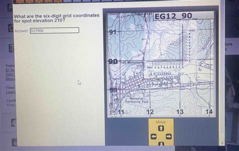 Solved 10 10s What Are The Six Digit Grid Coordinates For Spot