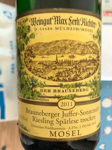 Weingut Max Ferd Richter Brauneberger Juffer Sonnenuhr Spatlese