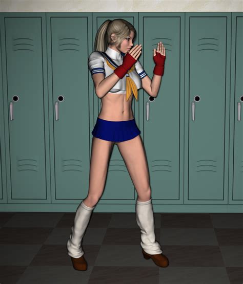 Nina Williams School Girl By Fatalholds On Deviantart