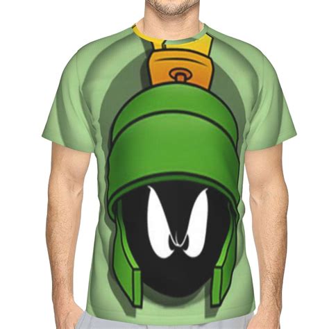 Men Women Marvin The Martian Shirts Short Sleeve Cosplay Adults Anime T