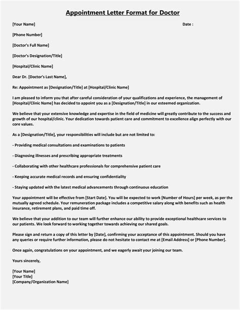 Top 20 Appointment Letter Format Download In Word Docx Appointment Letter Format For College Lectu