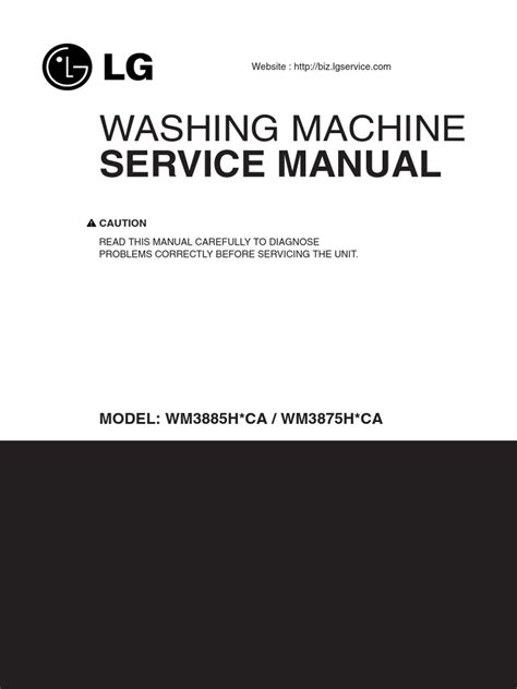 Washing Machine Service Manual | PDF | Washing Machine | Electric Motor