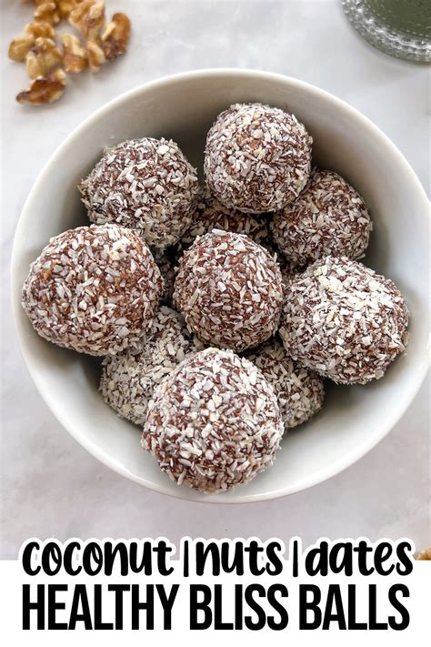 Coconut Date Bliss Balls Recipe Vegan Gluten Free