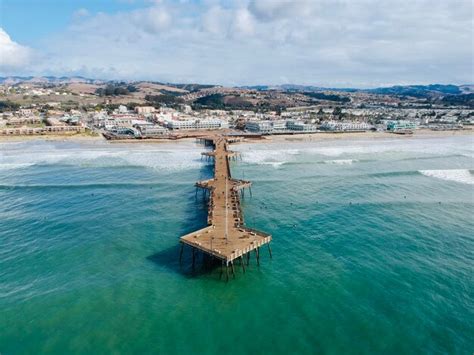 Premium Photo Aerial View Of Pismo Beach Pier