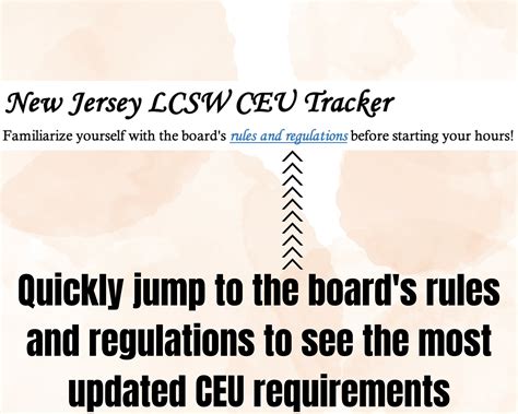 New Jersey Lcsw Ceu Tracker Continuing Education Course Etsy